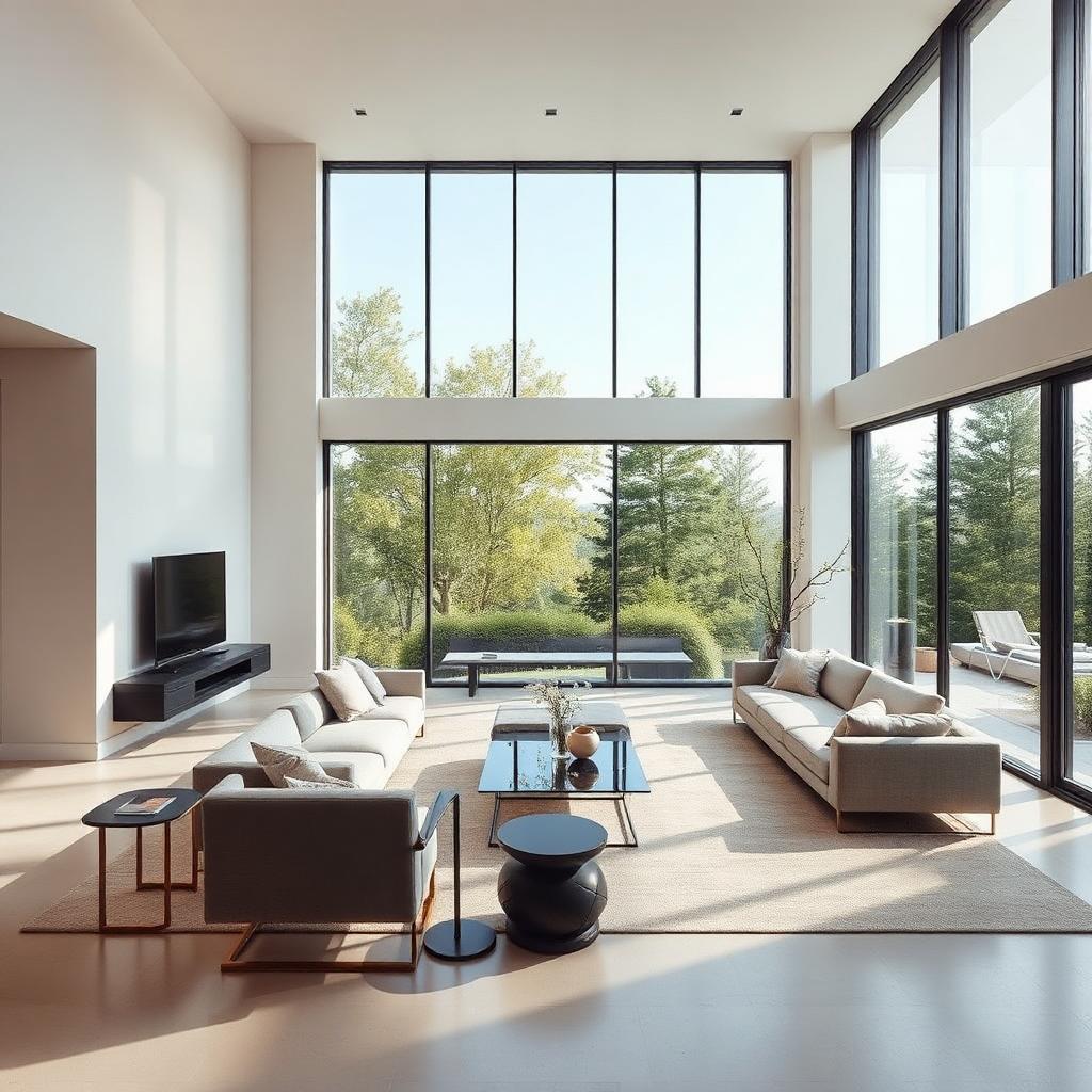 Morning light across a living room
